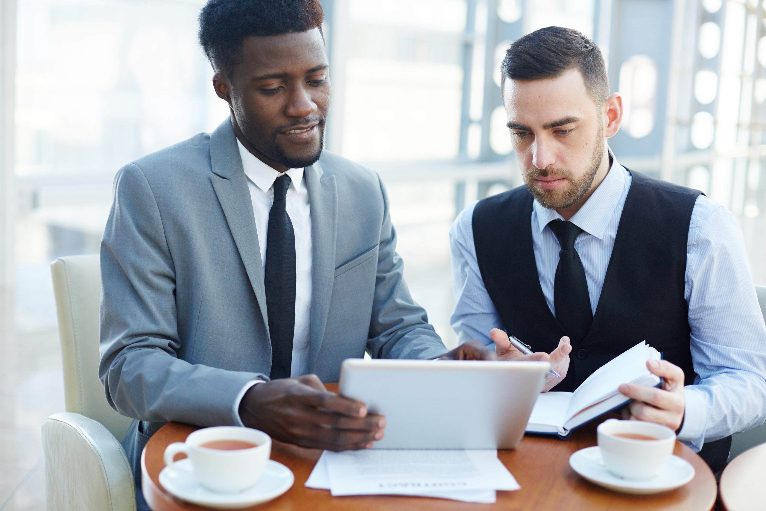 Modern Business People Discussing Work in Meeting